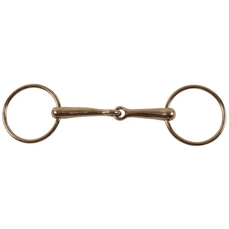 Sartore - Filetto ad anelli snodato per pony con imboccatura vuota Anello 45 mm: 10,5 cm