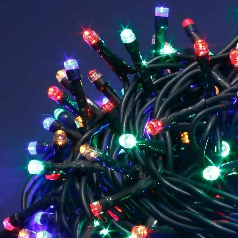 Catena luminosa luci per decorazioni natalizie 180 led - Multicolor - Multicolor