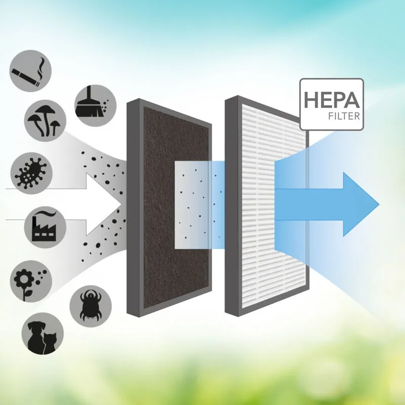 Filtro hepa (capacità di filtrazione del 95%) per AirgoClean® 15 e