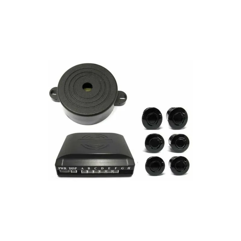 Kit 6 Sensori di Parcheggio Posteriori Staccabile Cicalino Acustico Per Auto Grande Come Suv Jeep Station Wagon Furgone SB-301S-6