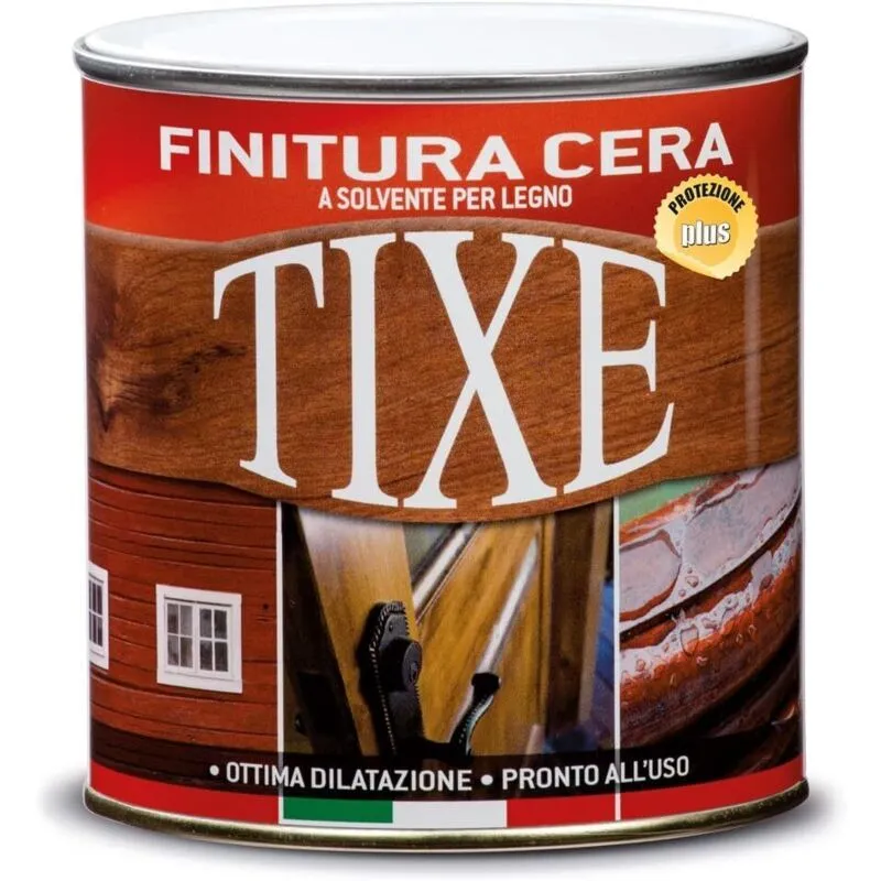 Finitura cera a solvente per legno mogano satinato 750 ml Tixe