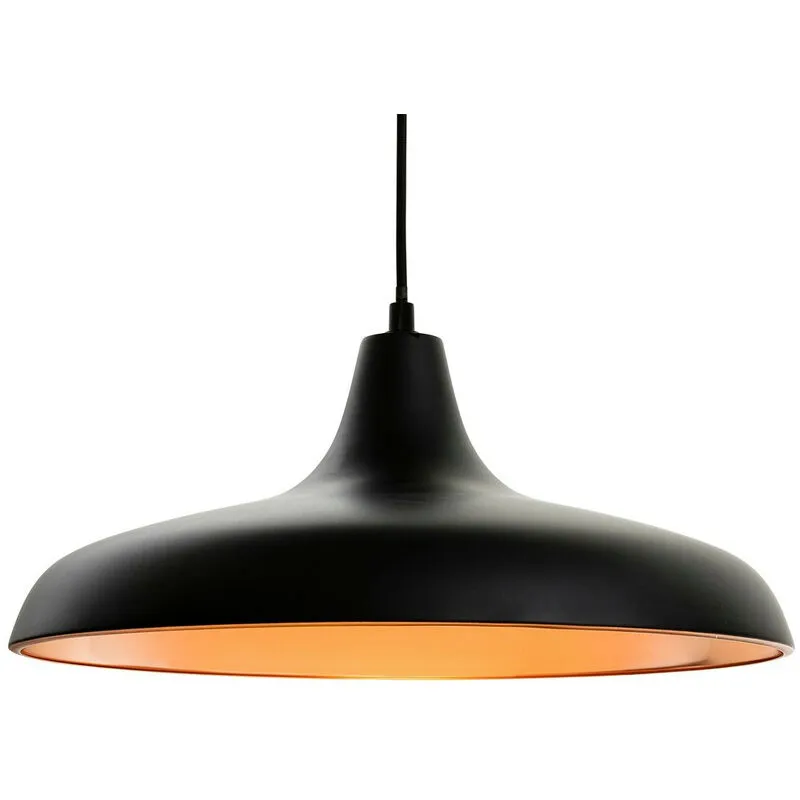 Firstlight Curtis - Sospensione a soffitto a cupola a 1 luce nera, E27