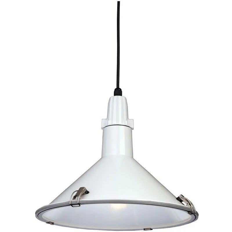 Firstlight Eden - Sospensione a soffitto 1 luce cupola bianco IP44, E27