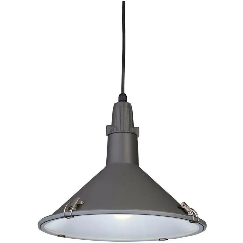 Firstlight Eden - Sospensione a soffitto a cupola a 1 luce Grigio IP44, E27