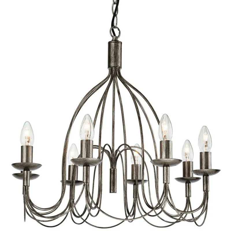 Firstlight Products - Firstlight Regency - Lampadario 8 Luci Argento Antico, E14