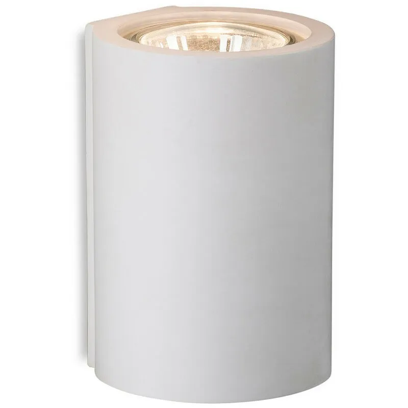 Firstlight Wells - Applique da interno a 1 luce singola in gesso bianco, GU10