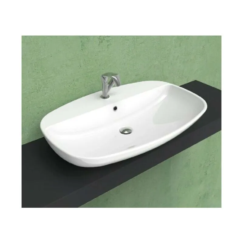 Flaminia - nuda lavabo 60 cm. monoforo da appoggio bianco 5083