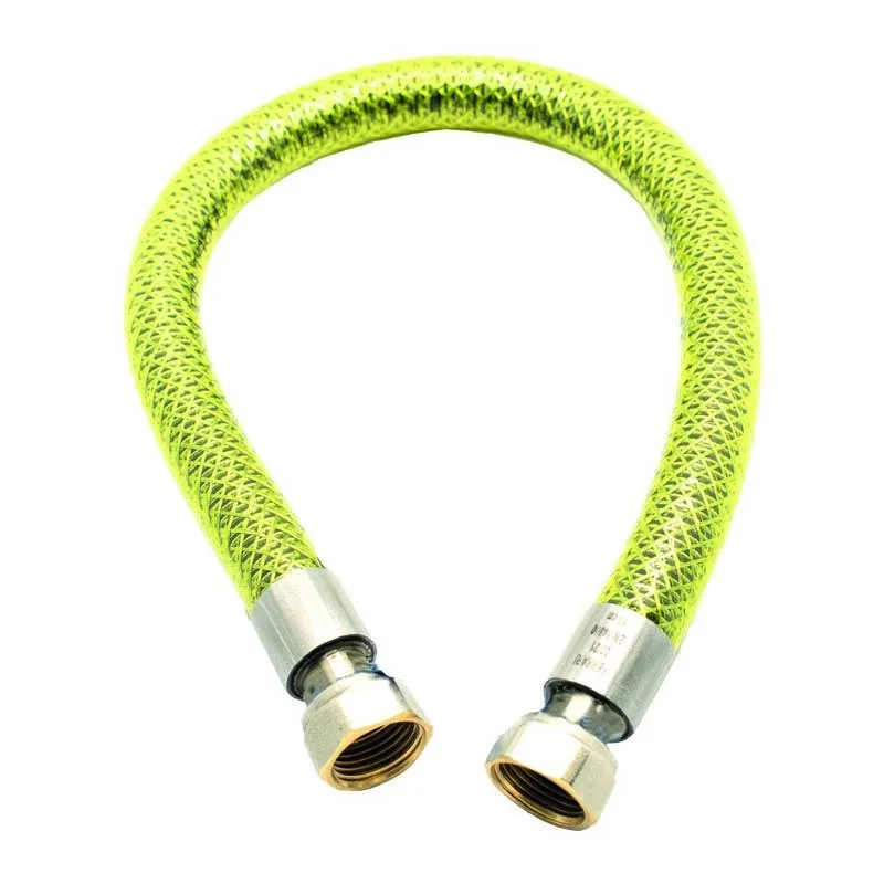 Tubo flessibile per gas con connettori femmina-femmina 1/2'ff l 750mm uni en14800