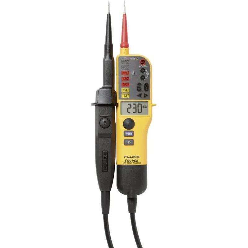  T130 Tester di tensione a due poli CAT III 690 V, CAT IV 600 V Acustico, LCD, LED, Vibrazione