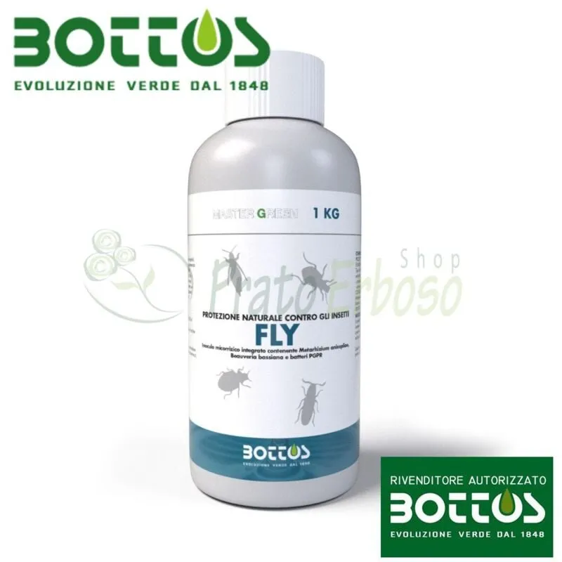 Bottos - Fly - Insetticida naturale per prato e giardino da 1 Kg