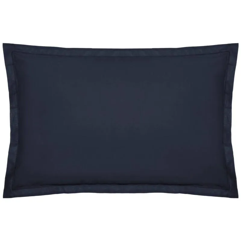 Atmosphera - Fodera per cuscino carina in cotone blu inchiostro 50x70cm créateur d'intérieur - Blu navy