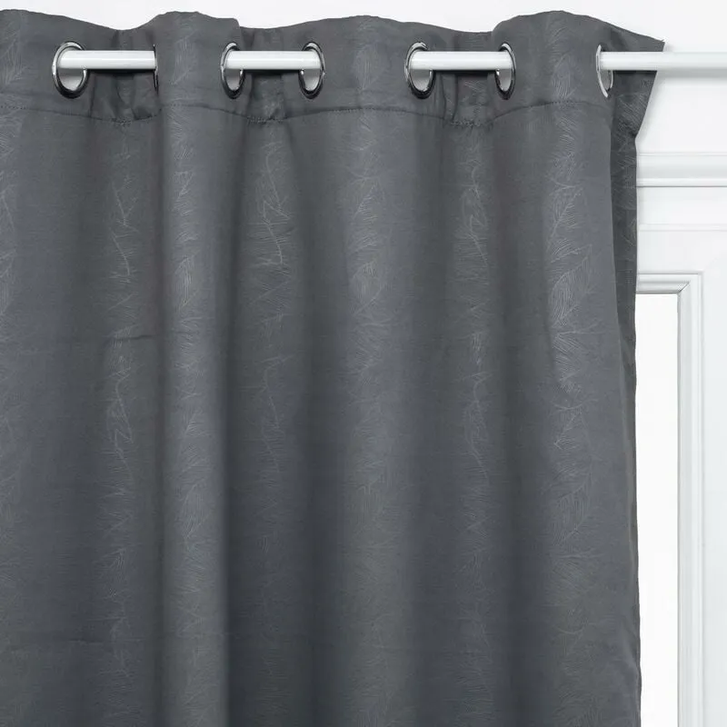 Tenda oscurante feuilles grigio ardesia 140x260cm - foglia, 140 x 260 cm Atmosphera créateur d'intérieur - Grigio scuro