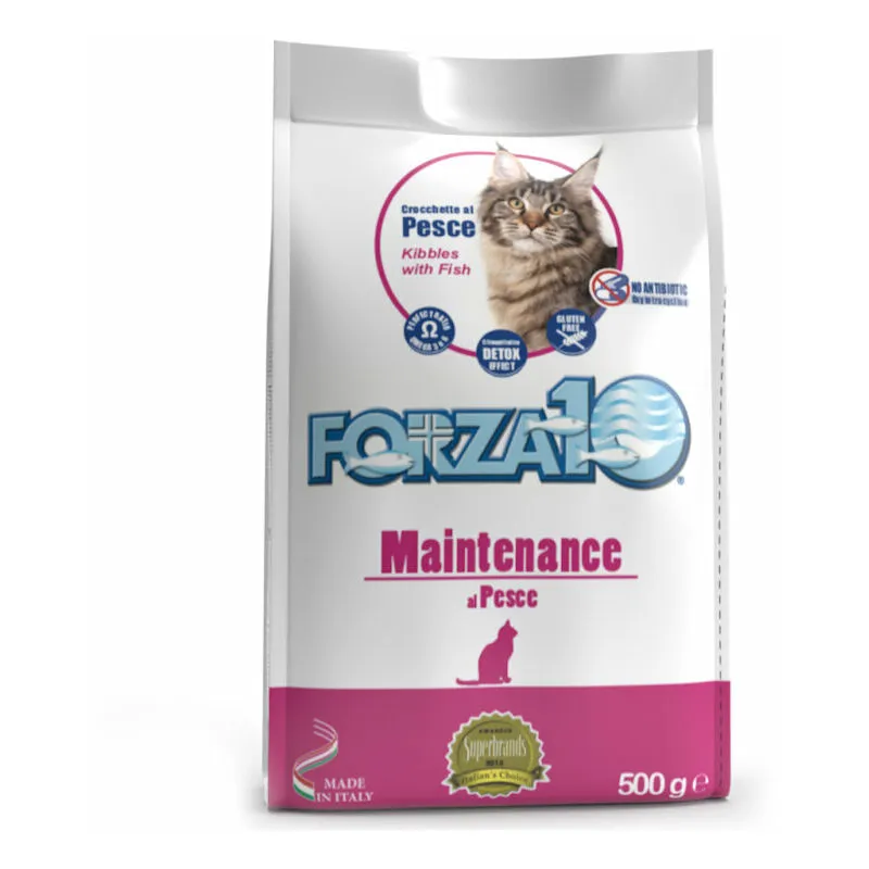 Forza 10 gatto maintenance pesce kg 10 mangime alimento per gatti adulti