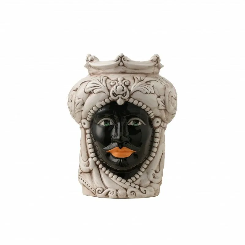 Mediterraneo Garden - franco design Vase King Black H25