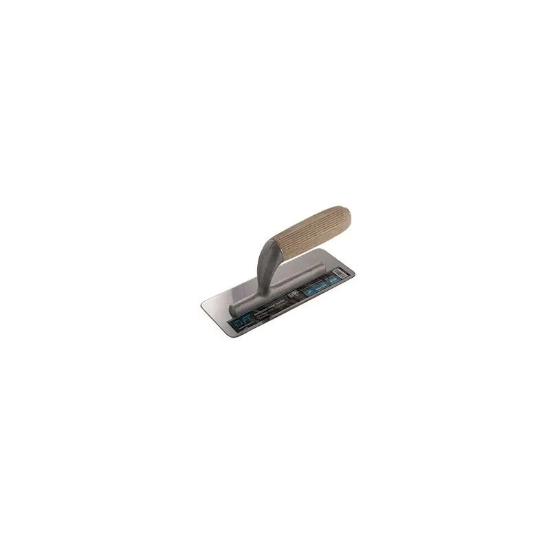 FT - Frattone liscio inox manico legno 20x8cm con angoli stondati e levigati