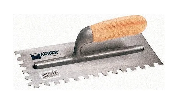 Frattone in Acciaio Dentato 2 Lati verso Dx 280x120mm Greca 10x10 mm Maurer