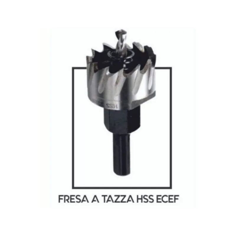 Frese a tazza acciaio  ecef - misure da 14 a 70 mm frese  16 mm - 5/8