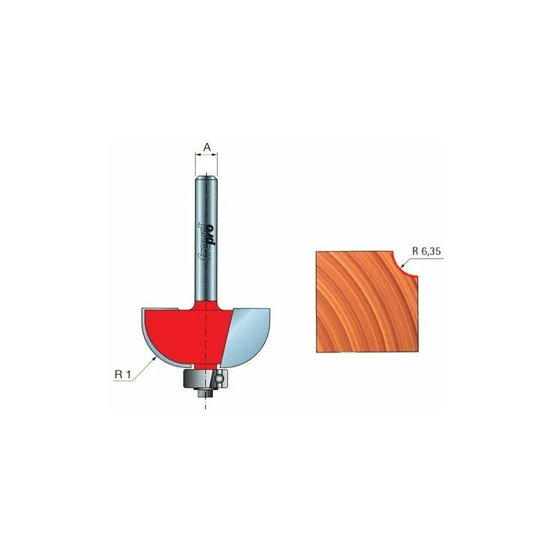  - fresa widia a raggio concavo ART.30-10206