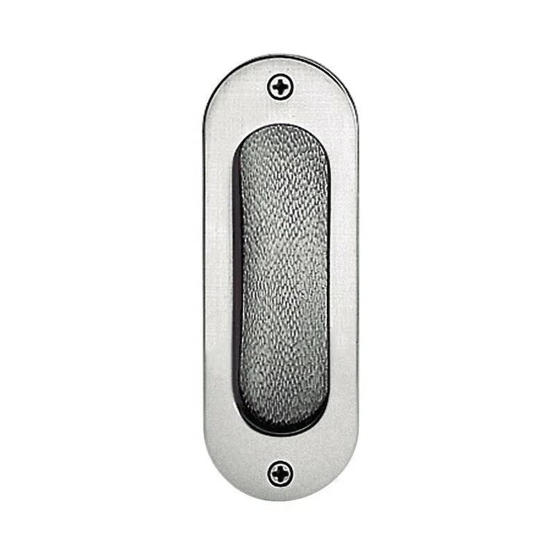  - Maniglia per porta scorrevole 42 4212 Alu.F2 / new silver ovale bl.L.120mm lar.40mm