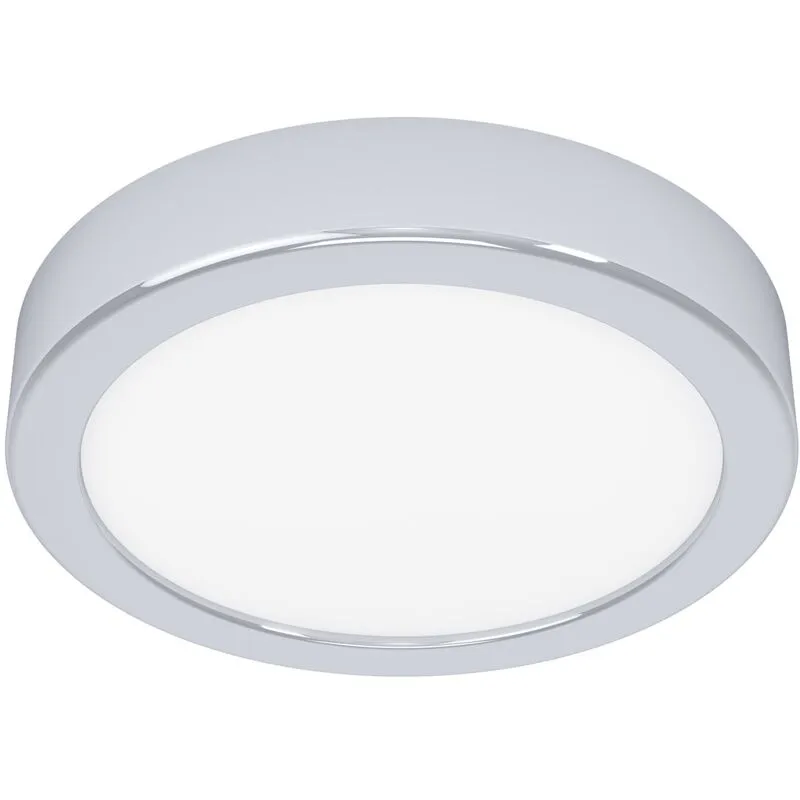 Eglo - Plafoniera Moderna Fueva 5 Acciaio Cromo Led Integrato 11W 3000K Ip44