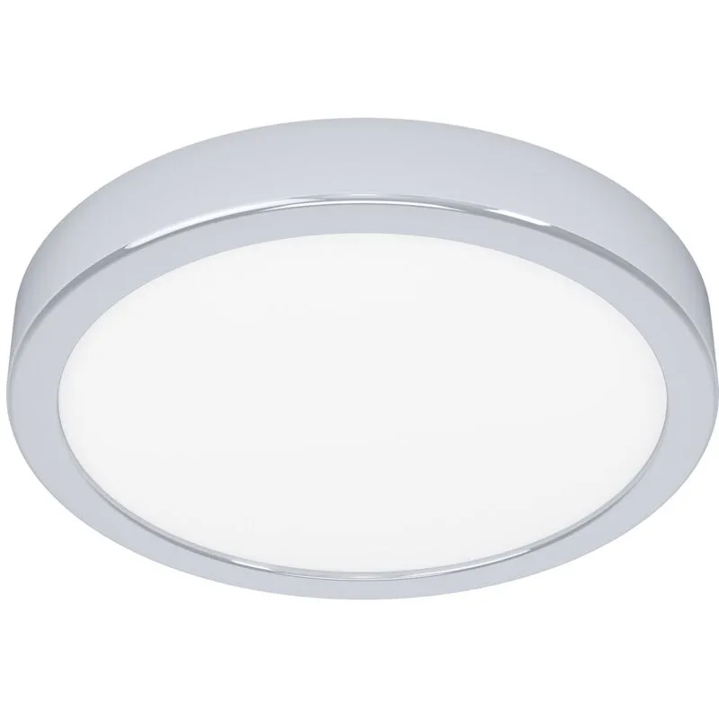 Eglo - Plafoniera Moderna Fueva 5 Acciaio Cromo Led Integrato 17W 3000K Ip44