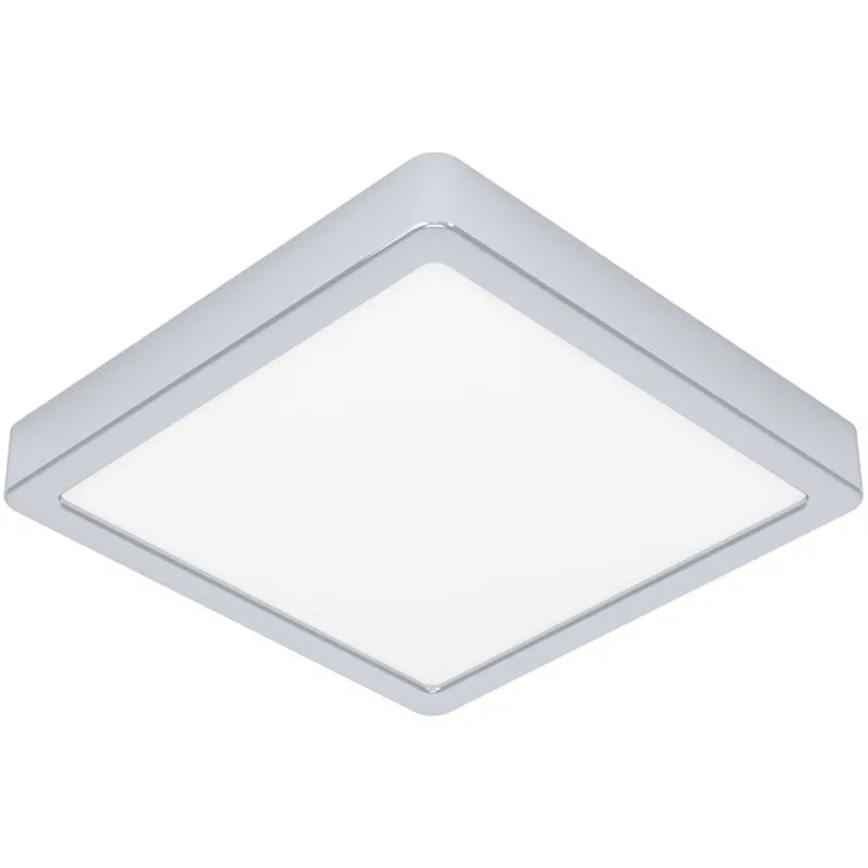 Eglo - Plafoniera Moderna Fueva 5 In Acciaio Cromo Led Integrato 17W 3000K Ip44