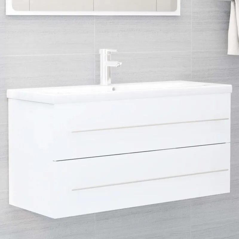 Prolenta Premium - Furniture Limited - Mobile Lavabo Bianco 100x38,5x48 cm in Legno