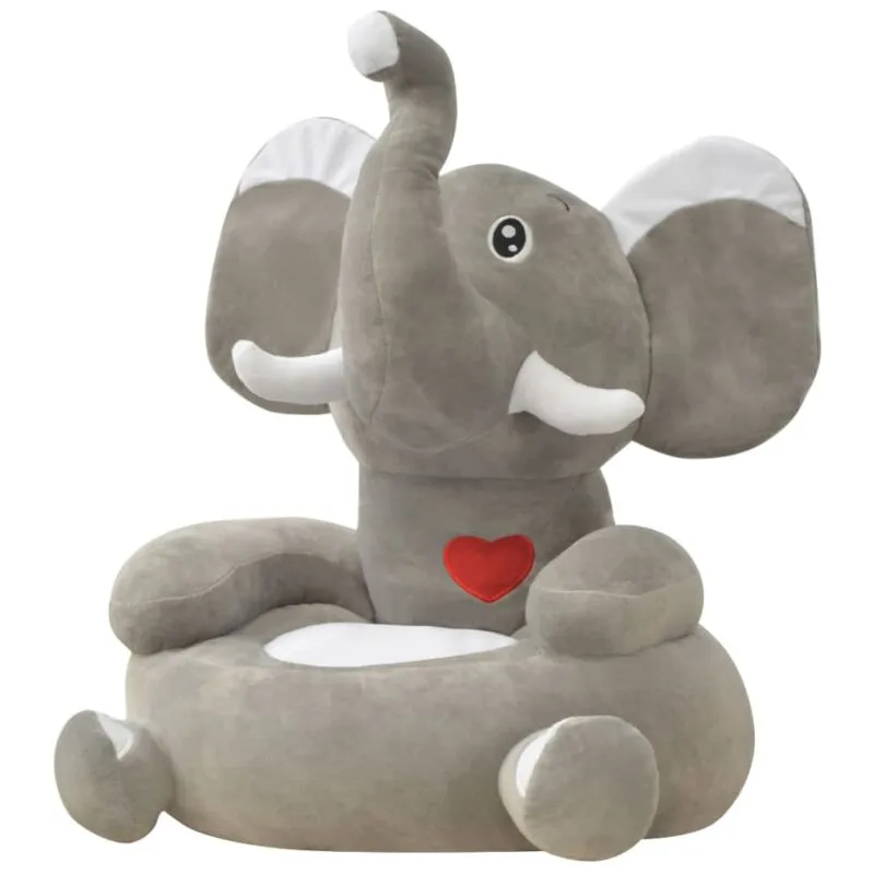 Furniture Limited - Poltrona in Peluche per Bambini Elefante