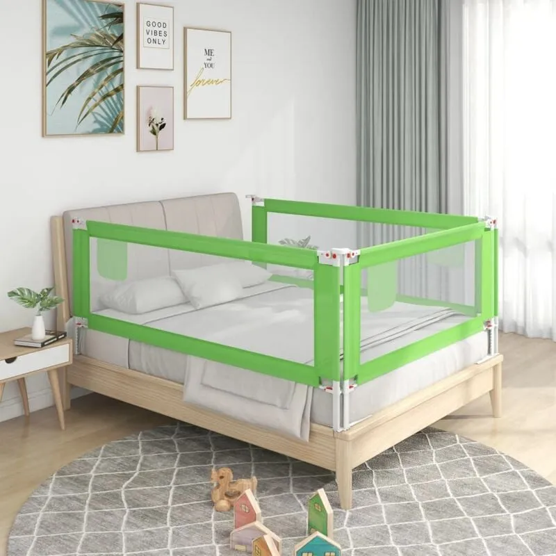 Furniture Limited - Sponda Letto di Sicurezza per Bambini Verde - Groen