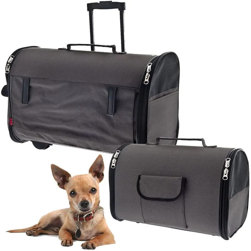 Fuss Dog - borsa e trolley per cani e gatti 2 in 1 sally trolley & bag