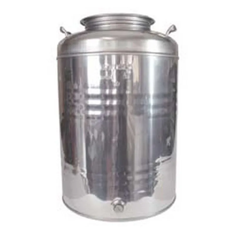 Fusto inox per olio graffato LT.50 - MM.375X580H.