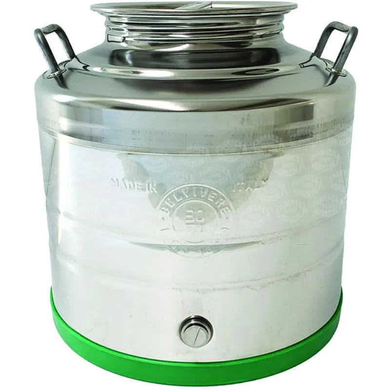 Fusto inox per olio saldato lt.30