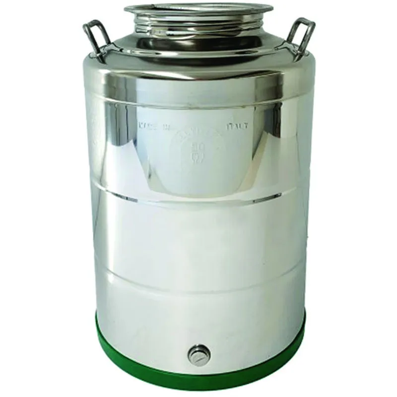 Fusto inox per olio saldato lt.50