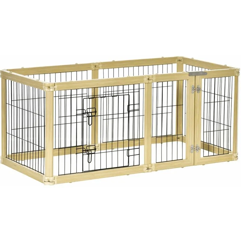 Gabbia per Cani 70x62 cm in Plastica e Filo di Acciaio