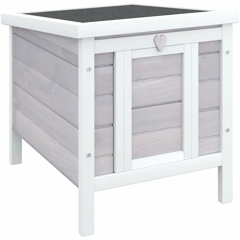 Giordanoshop - Gabbia per Conigli 42x51x43 cm in Legno di abete Grigio