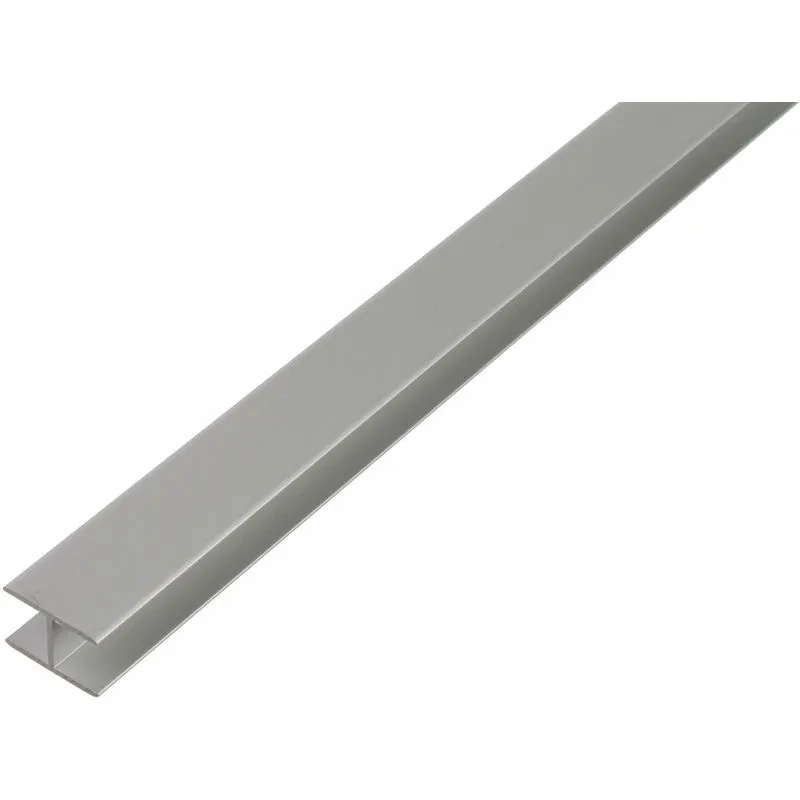 Alberts - 030180 Profilo ad h autobloccante alluminio, anodizzato argento 1000 x 10,9 x 20 mm