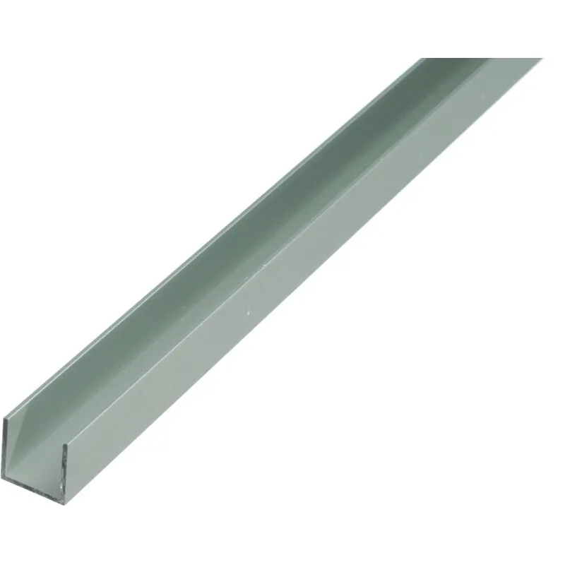 Alberts 471927 Profilo a U alluminio, anodizzato argento 1000 x 15 x 8 mm