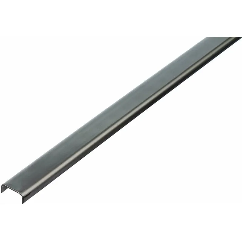 Alberts - 485313 Profilo a u, Acciaio Inox, 1000 x 16 x 10 mm