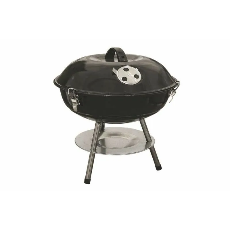 Mini barbecue tondo con coperchio 35 x h 35 cm nero