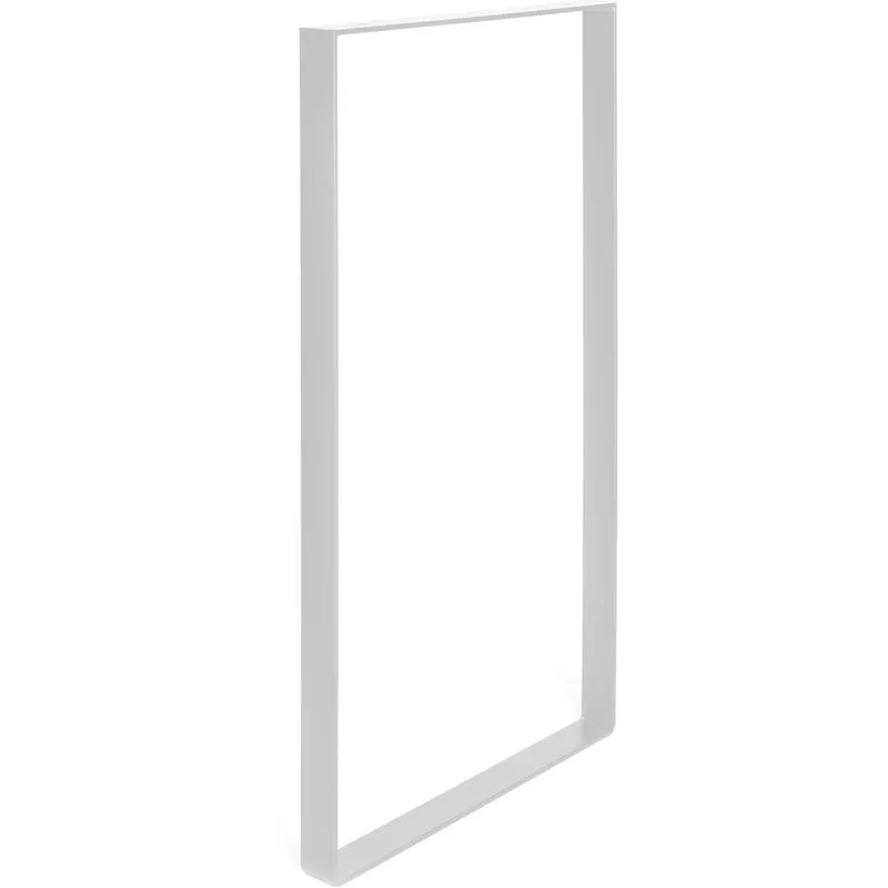 Gamba Industriale per Mobili Stile funzionale Realizzato in acciaio Finitura bianco poro Progetti di restauro fai-da-te Misure 38540850mm Altezza: 85