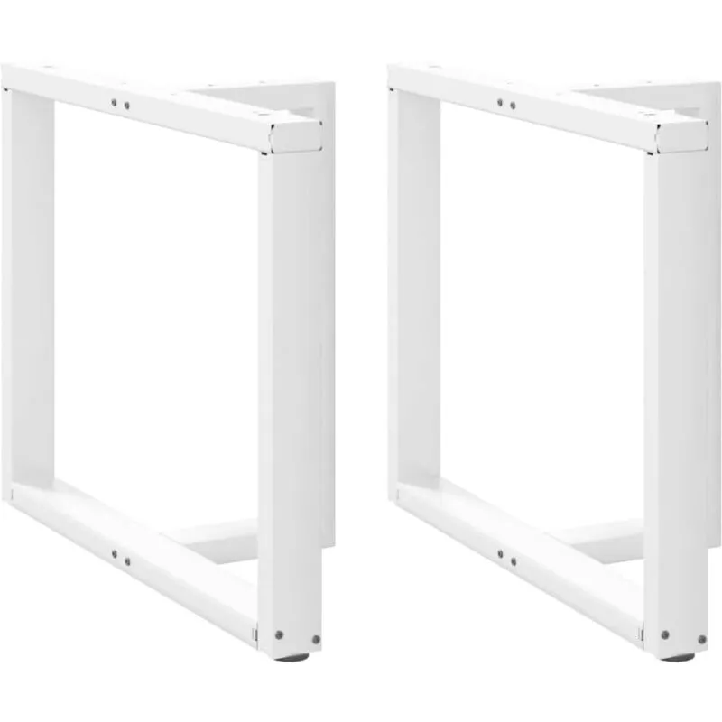 Vidaxl - Gambe Tavolo Pranzo Forma t 2pz Bianco 90x35x(72-73)cm Acciaio