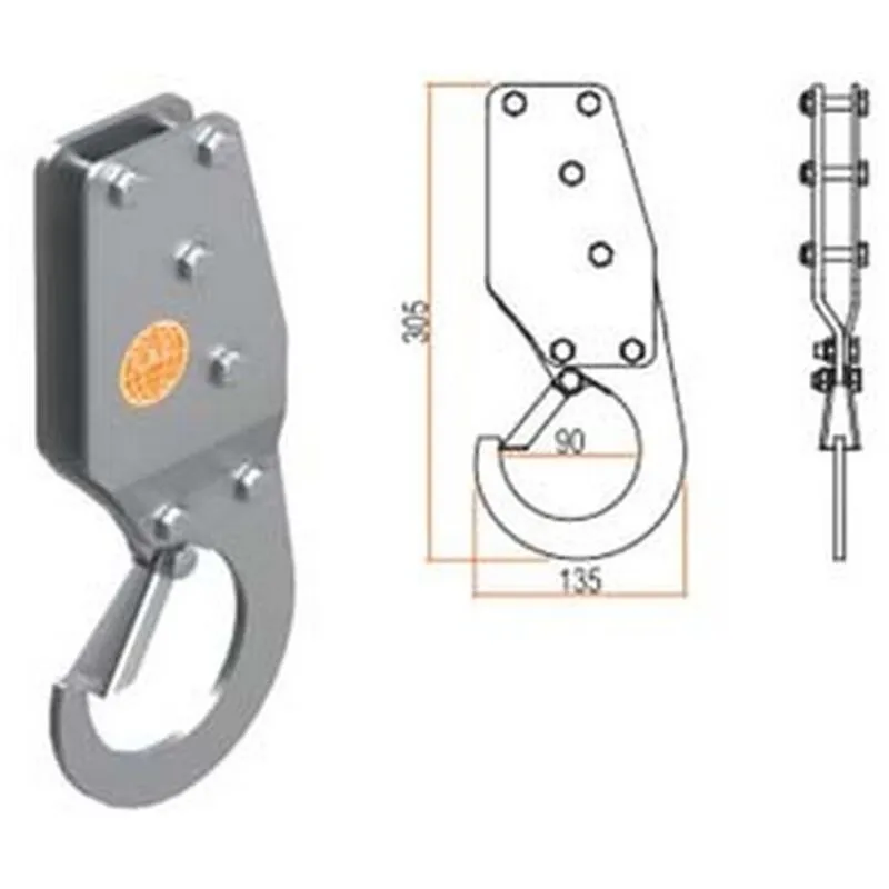 Gancio per sollevamento di sicurezza - MM.135X305