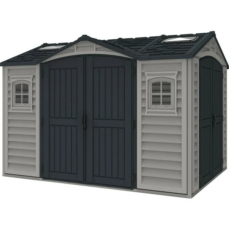 Ezooza - Garage in pvc Apex Pro plus 10,5'x8' Duramax, 326 x 247 x 235 cm - Grigio/Grigio Scuro