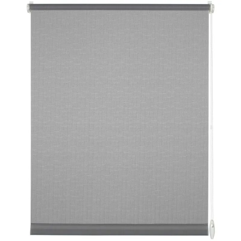 Easyfix Rollo Uni Tenda a Rullo, Tessuto, Grigio Chiaro, 100 x 150 cm,, tessuto poliestere - Gardinia