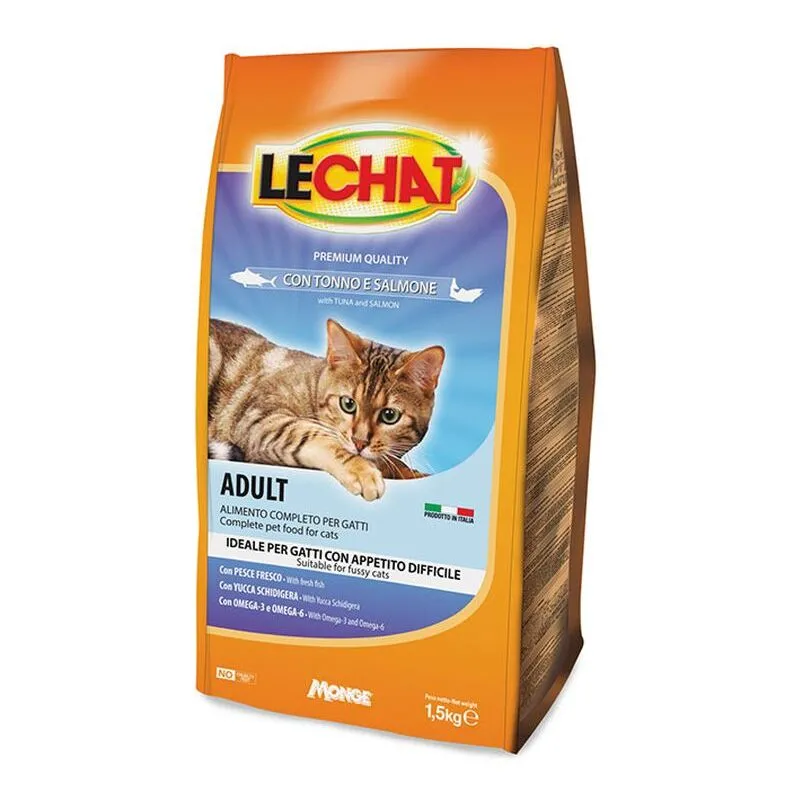 Monge - LeChat Croccantini 1,5 kg Tonno e Salmone