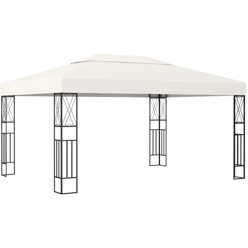 Vidaxl - Gazebo 3x4 m Crema in Tessuto