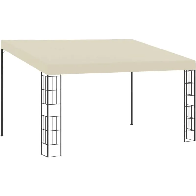 Vidaxl - Gazebo a Parete 3x4 m Crema in Tessuto