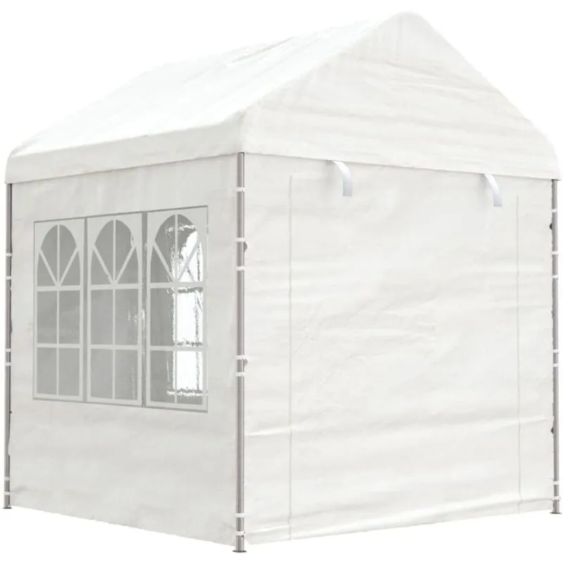 Vidaxl - Gazebo con Tetto Bianco 2,28x2,23x2,69 m in Polietilene