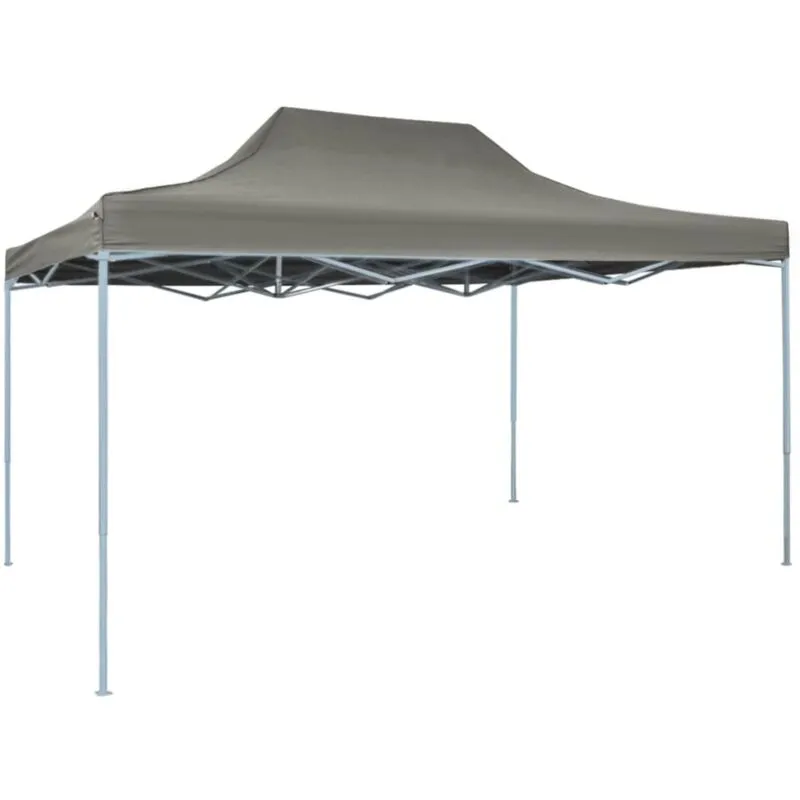 Gazebo Professionale Pieghevole 3x4m in Acciaio Antracite - Vidaxl