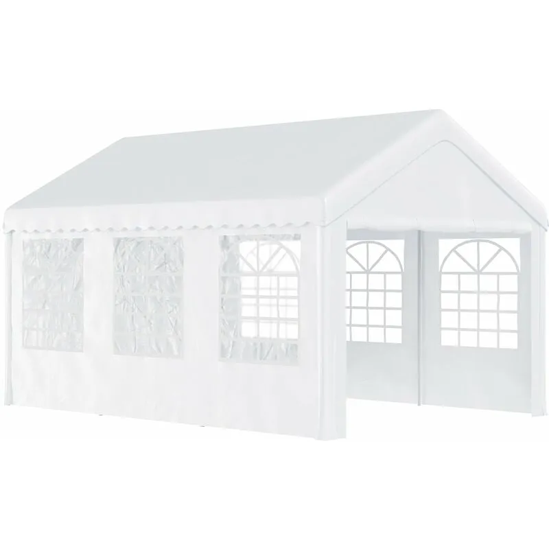 Tendostruttura per Feste Matrimonio in Acciaio Impermeabile Bianco 6x4x2.8m